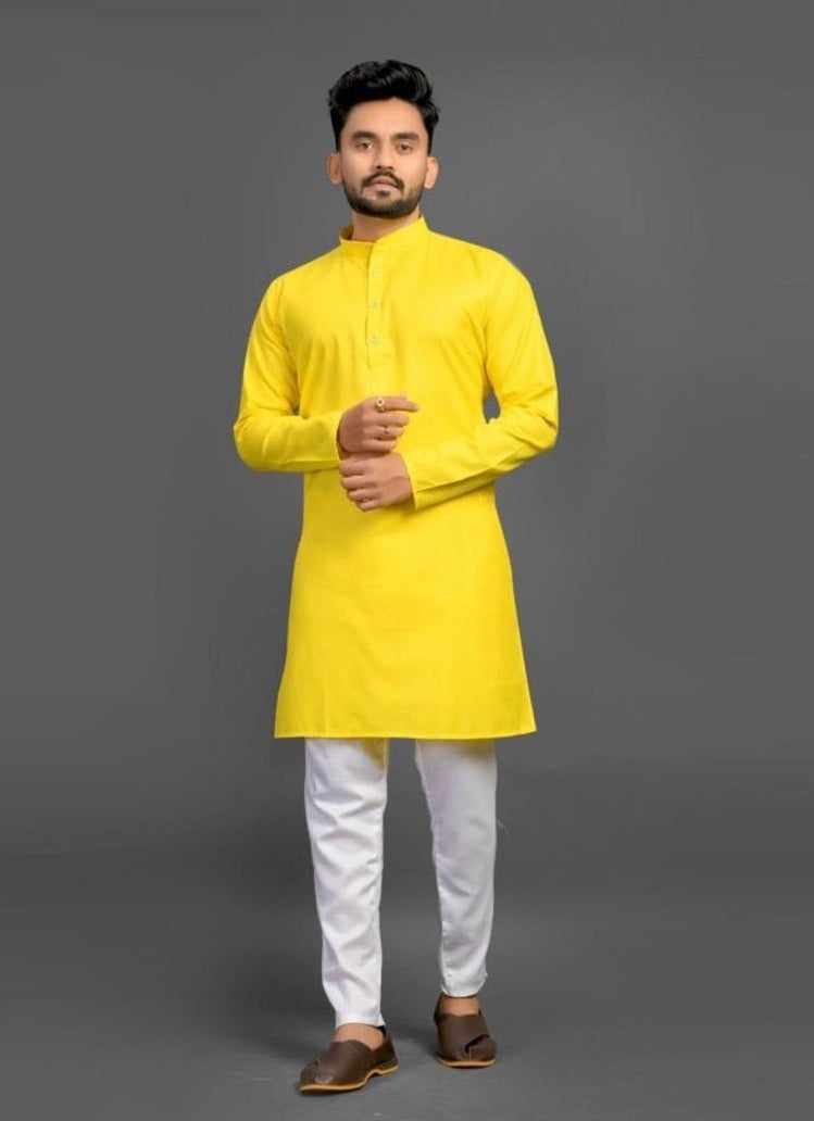 Cotton Kurta and Pant Set