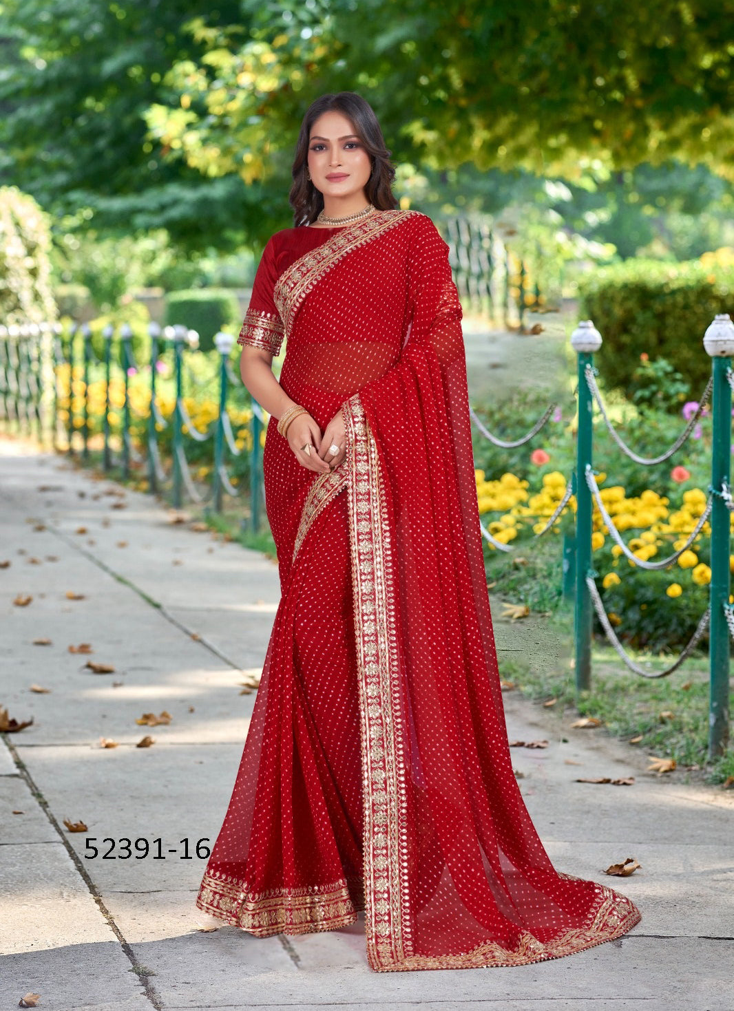 Unstitched Georgette Sari