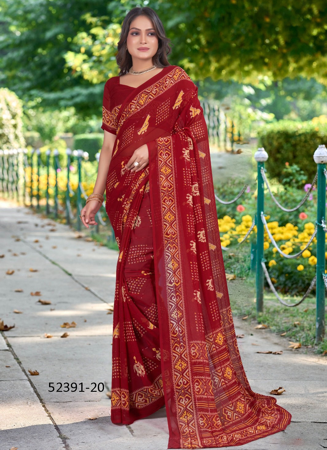 Unstitched Georgette Sari