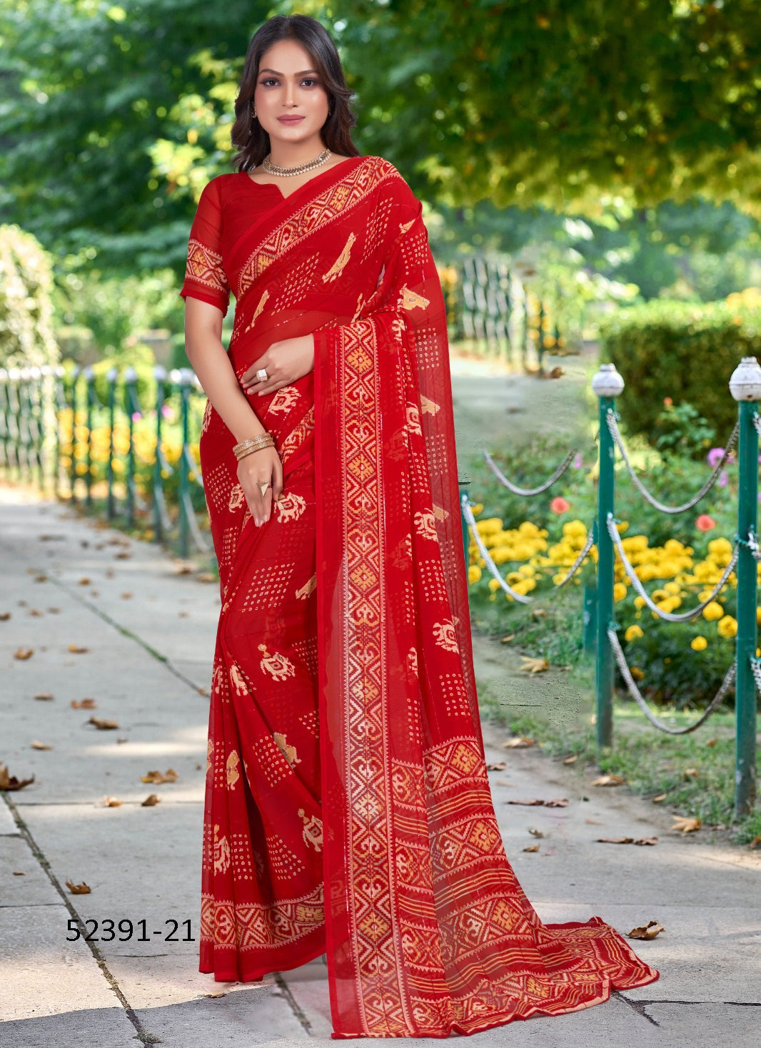 Unstitched Georgette Sari