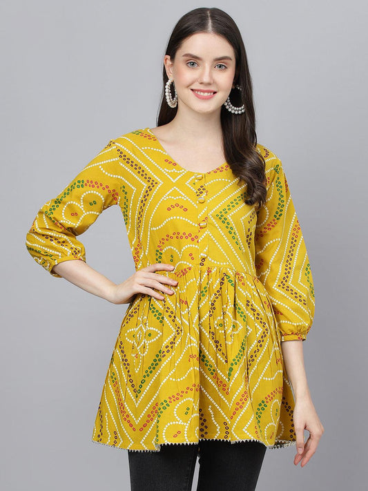 Cotton Bhandani Top